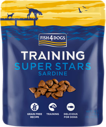 Fish4Pets Training Super Stars Cão Salmão e Sardinha - Snack para cão