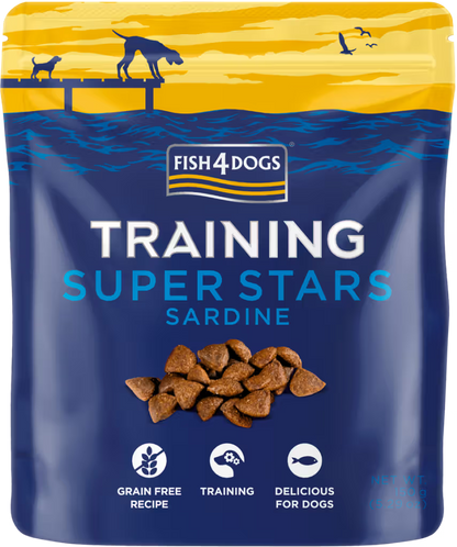 Fish4Pets Training Super Stars Cão Salmão e Sardinha - Snack para cão