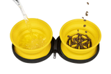 Kiwi Walker Double Travel Bowl - Comedero para perro de alimentación lenta