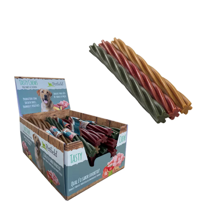 Petfield Premium Pet Food Tasty Chews Twist Perro Pollo - Snack para perro para higiene dental
