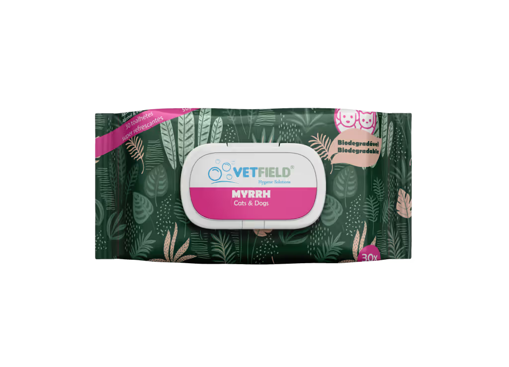 Vetfield Bio Wet Wipes - Toallitas para perro y gato para limpieza y desinfección