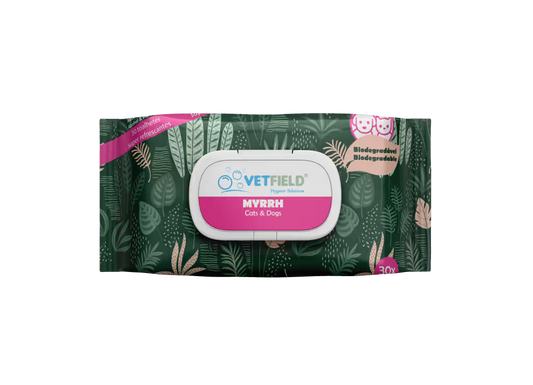 Vetfield Bio Wet Wipes - Toallitas para perro y gato para limpieza y desinfección