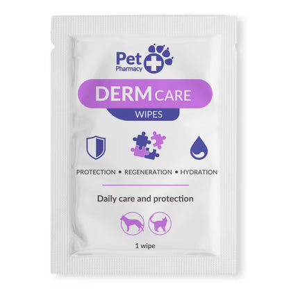 Vetfood DermCare Wipes Perro y Gato - Toallitas para perro y gato con problemas de piel