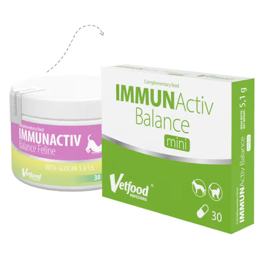 Vetfood Immunactiv Balance Mini Cão e Gato - Snack para cão e gato para reforço imunitário