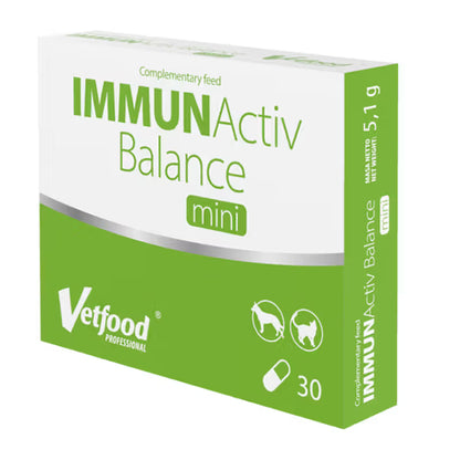 Vetfood Immunactiv Balance Mini Cão e Gato - Snack para cão e gato para reforço imunitário