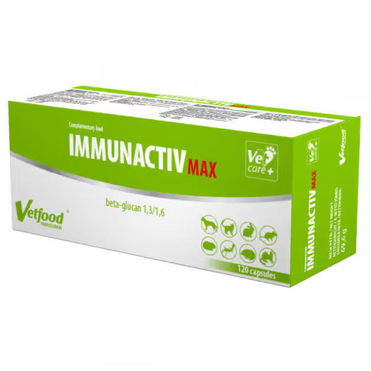 Vetfood Immunactiv Max Animais - Snack para animais para reforço da imunidade
