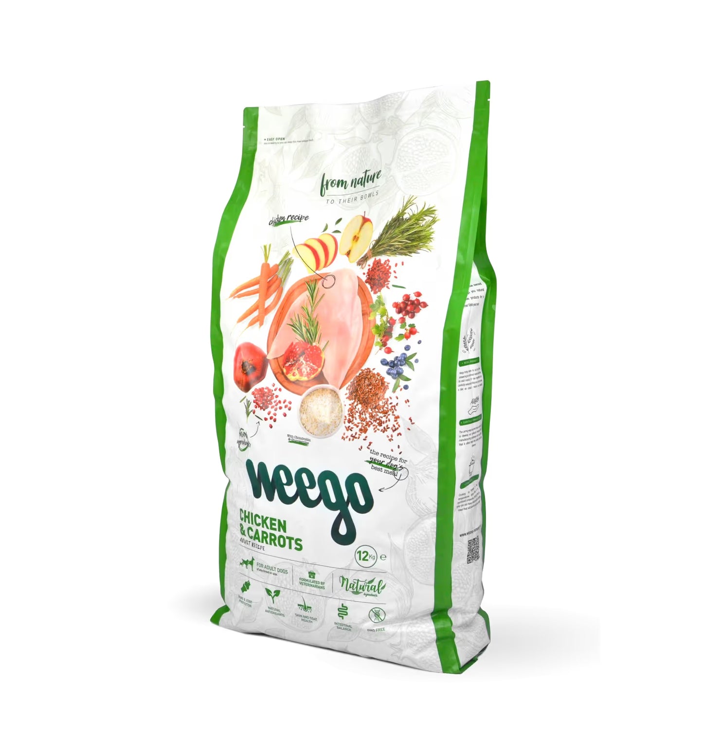 Weego Dog Food Original Chicken & Carrots 12 KG