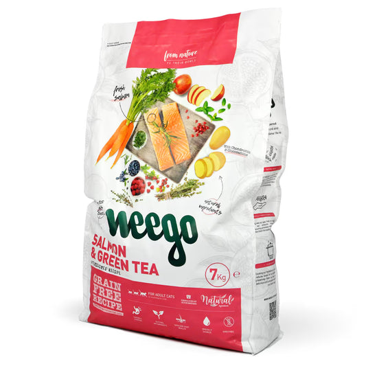Weego Cat Food Salmón & Té Verde 7 KG