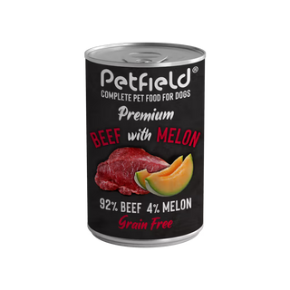 Petfield Premium Pet Food Cão Vaca e Melão - Ração húmida para cão
