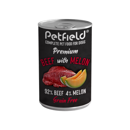 Petfield Premium Pet Food Cão Vaca e Melão - Ração húmida para cão