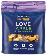 Fish4Pets Love Apple Fish Wraps Perro Manzana y Pescado - Snack para perro