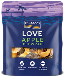 Fish4Pets Love Apple Fish Wraps Cão Maçã e Peixe - Snack para cão