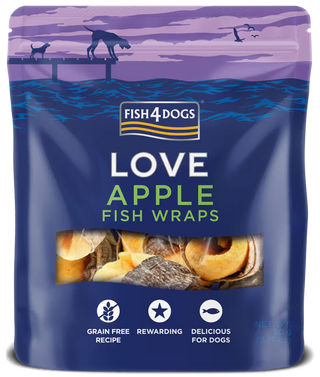 Fish4Pets Love Apple Fish Wraps Perro Manzana y Pescado - Snack para perro