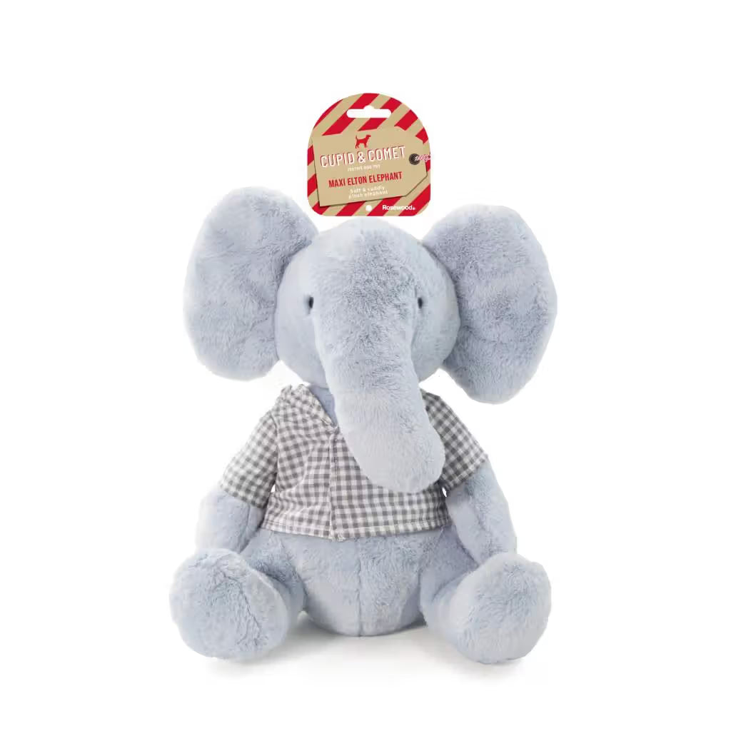 Rosewood Xmas - Maxi Elton Elephant - Brinquedo para cão