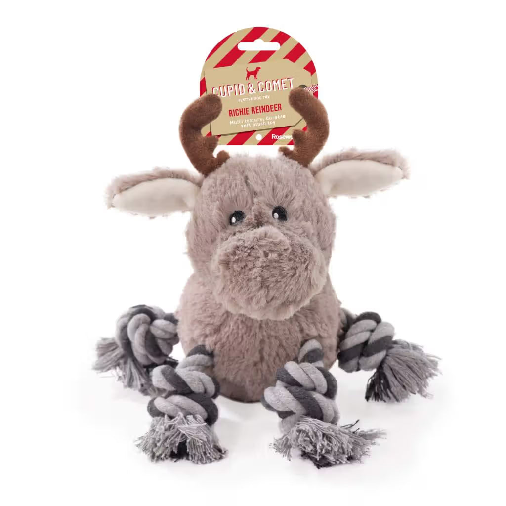 Rosewood Xmas - Richie Reindeer - Juguete para perro