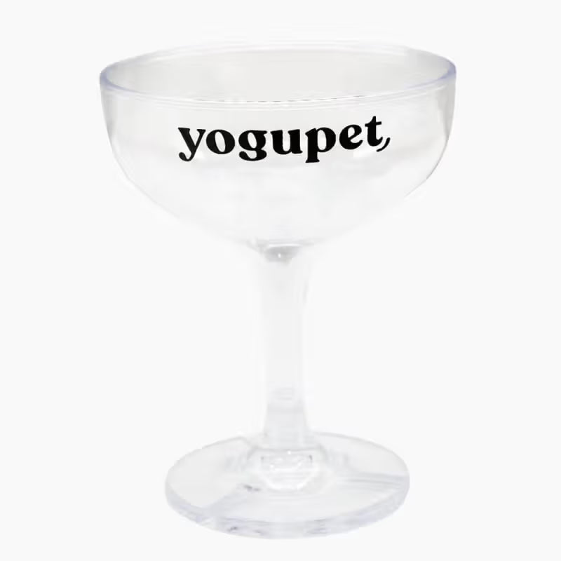 Yogupet - Copo para servir o champanhe de kefir de cabra para cães e gatos