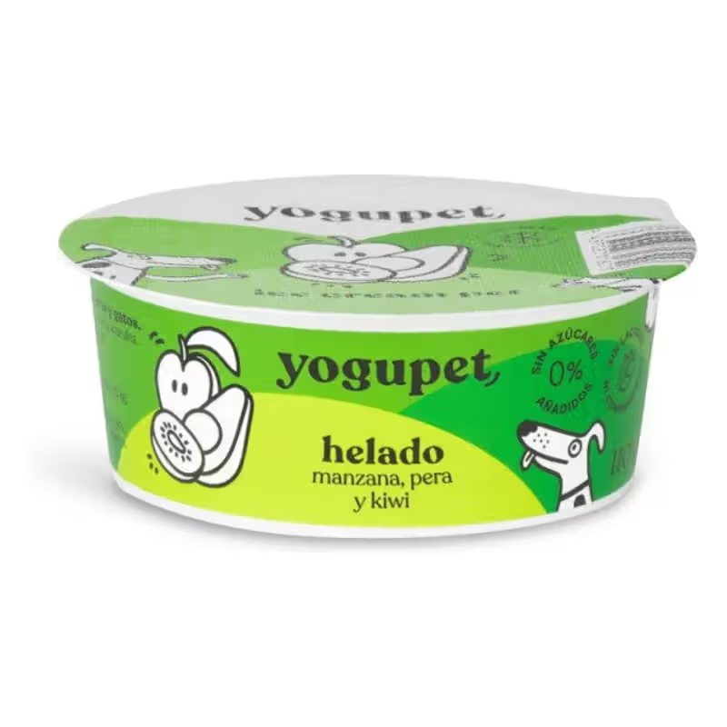 Yogupet - Gelado de Maçã, Pera e Kiwi para Cão e Gato