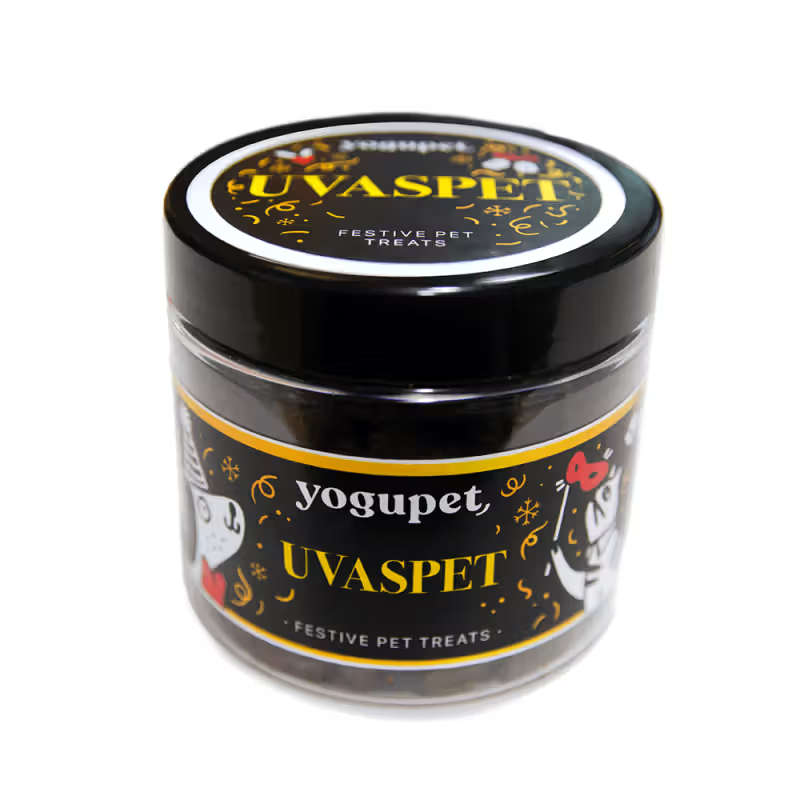 Yogupet - Snack para perro y gato con uvas y salmón